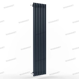 Трубчатый вертикальный радиатор WARMMET Round V 8 секций, высота 750, ширина 392 синий