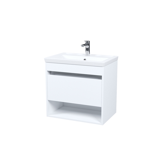 Тумба подвесная Iddis Zodiac X 70 см белый с нишей и умывальником ZDX70WNi95K